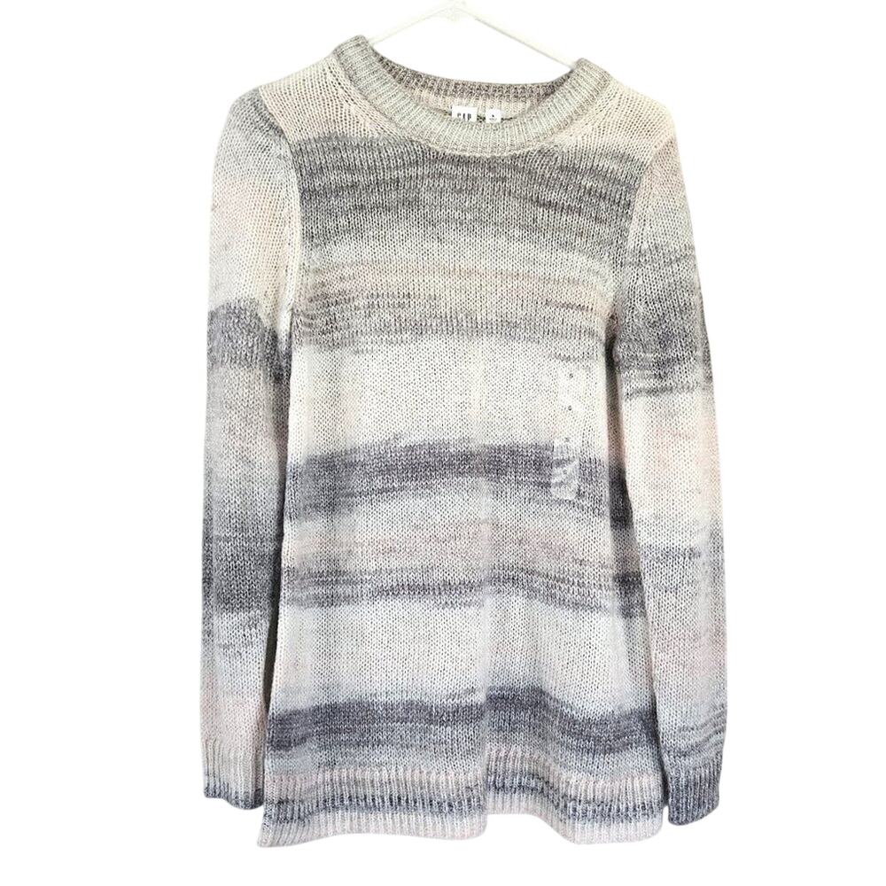GAP Forever Cozy Sweater Crew Neck Space Dye Long Sleeve - size S - NWOT